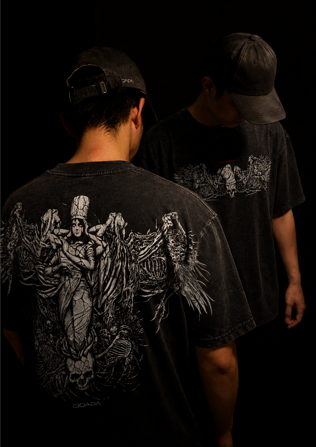 Evil Chef - 230gsm Oversized T Shirt (Washed Shirt)