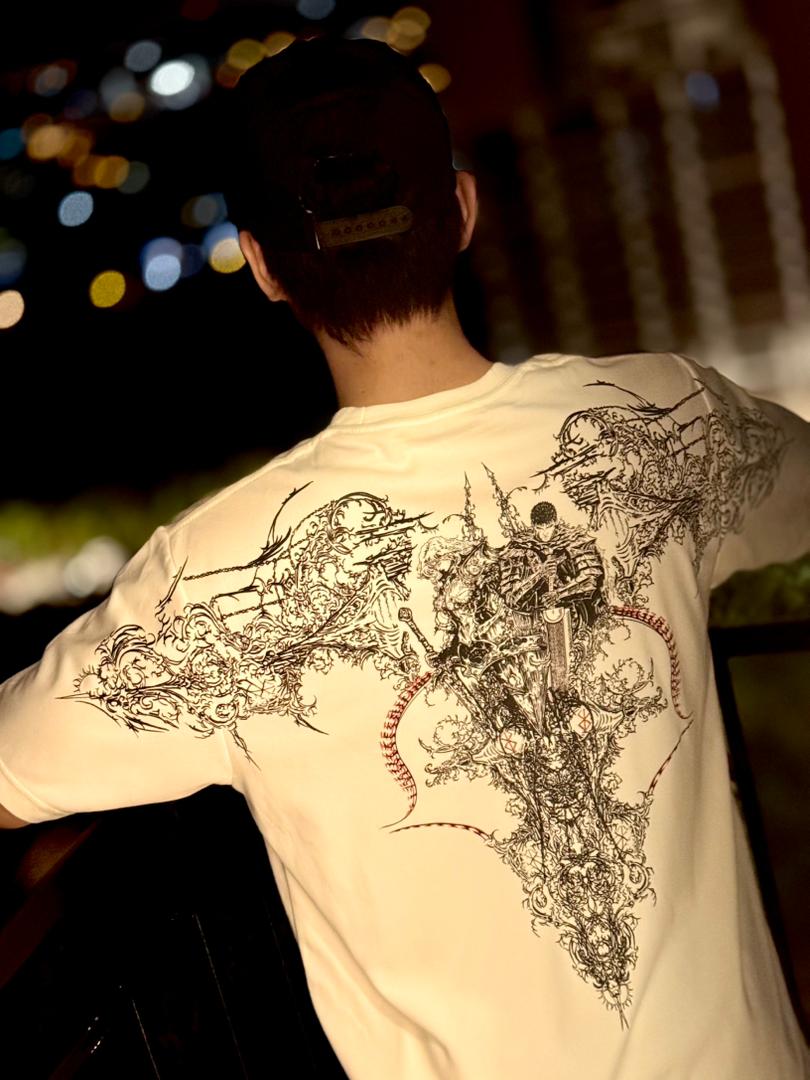 Griffith X Guts V.2 - 200gsm Oversized T Shirt - Hand Drawn Design