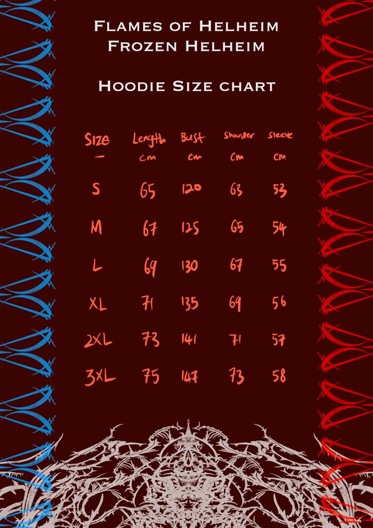 FLAMES OF HELHEIM (HOODIE) - 400GSM