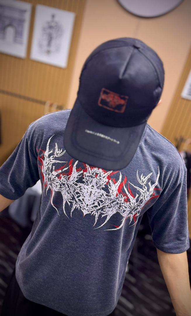 Flames Of Helheim - 200gsm Oversized T-Shirt